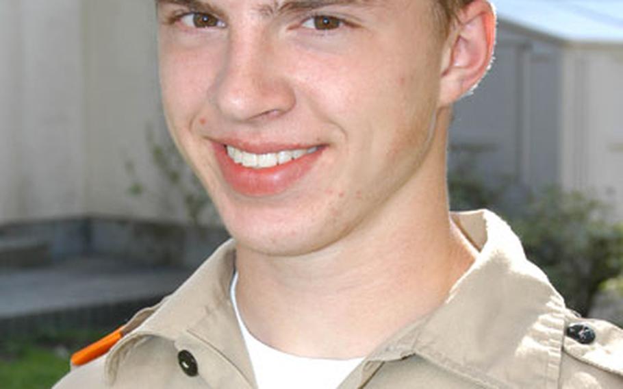 For his Eagle Scout project, Boy Scout Josh McDermaid is organizing a volunteer drive at Misawa Air Base, Japan, to sew gowns, receiving blankets and knit hats for newborns in Myanmar.