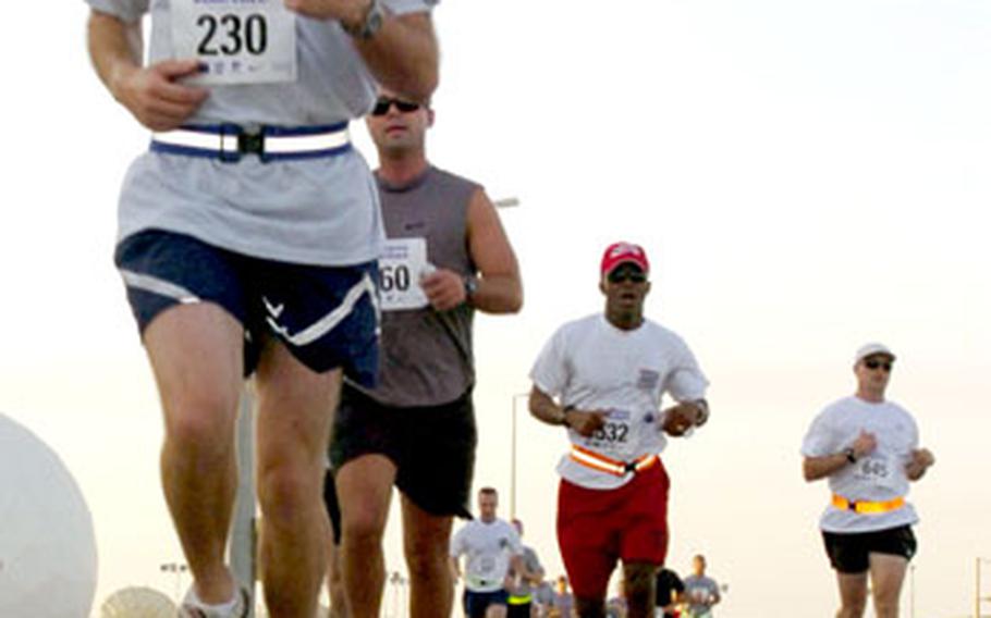 Nearly a thousand runners participated in the Kuwait version of the Peachtree Road Race.
