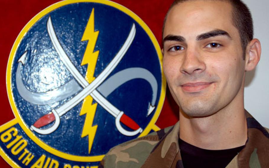 Senior Airman Jacob Henry, 22, of the 610th Air Control Flight at Misawa Air Base, Japan, is one of four airmen in the Air Force to be selected for the Advanced Weapons Director School at Nellis Air Force Base, Nev. The school is to start in January.