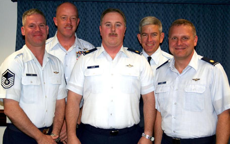 The five winners of the Air Force’s 2006 Mackay Trophy for the most meritorious flight of the year trained and assisted the first Iraqi Air Force C-130E aircrew.