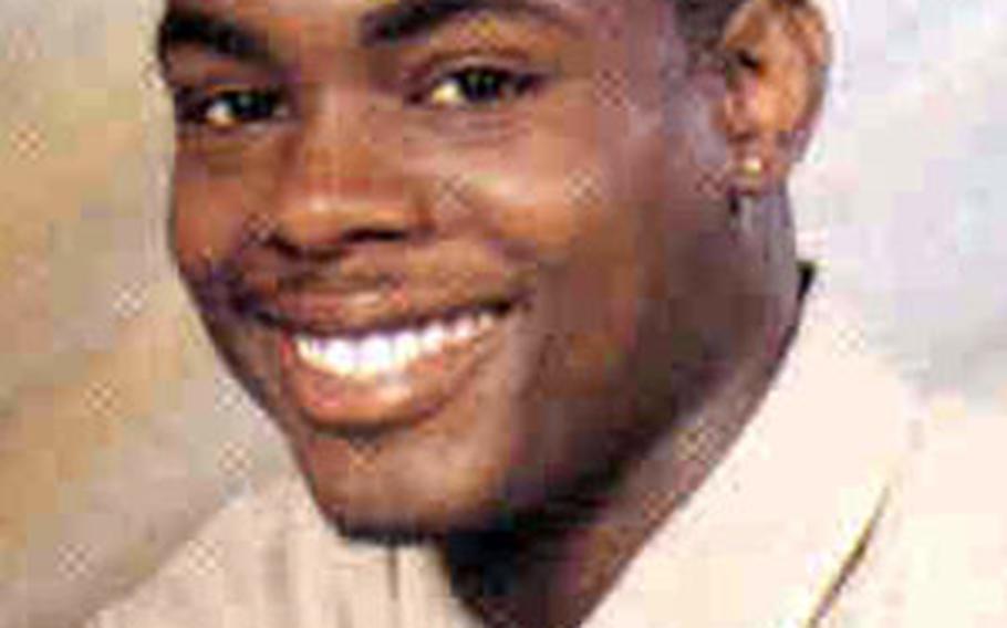Sgt. Courtland Kennard, as seen in his Wiesbaden high school yearbook photo from 2002. Kennard, 22, was killed in Baghdad, Iraq, on Nov. 9 after an roadside bomb detonated near his vehicle.