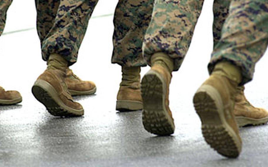 Every step counts when performing. This is hammered home for III Marine Expeditionary Force Band members during weekly and often daily drill practices, said Sgt. Jacob Johnson, the band&#39;s drum major.