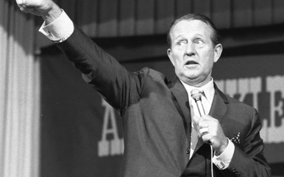 Art Linkletter&#39;s shows at U.S. bases in Europe were taped to be shown back in the States.