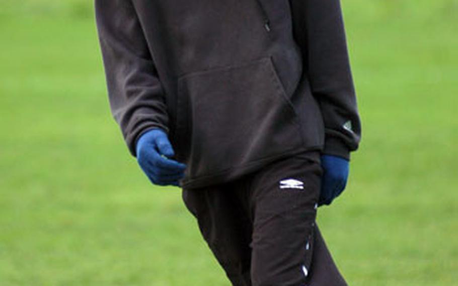 David Parent is the youngest player on the Lakenheath Eagles base soccer team.