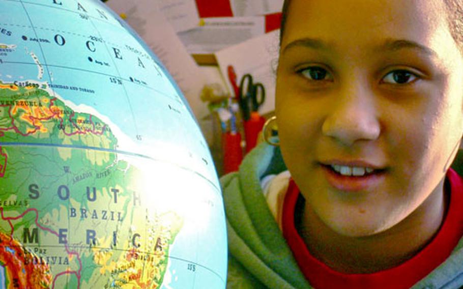 Geography Bee winner Alyssa Harvey, 11, would prefer to spend a month in the Caribbean — or the North Pole.