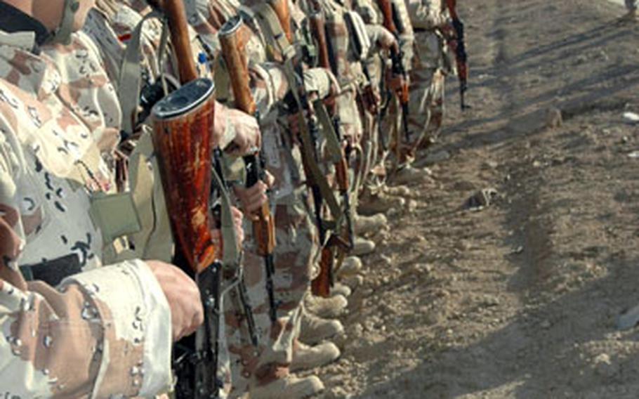 Troops like these scouts from the 9th Iraqi Army Division, based in Baghdad, will be part of the new Iraqi security plan.