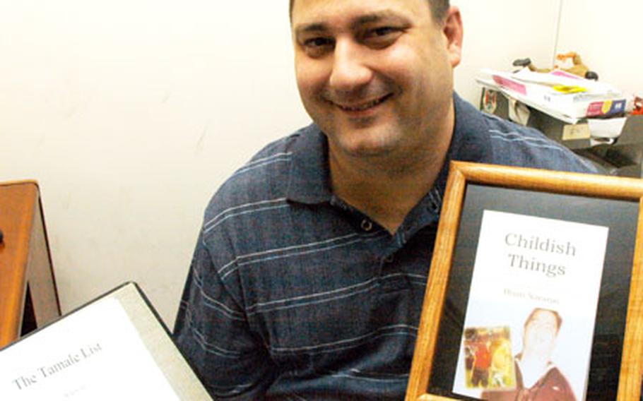 Naval Air Facility Atsugi civilian Brian Naranjo wrote two novels in two years after almost a decade of dragging his feet. The experience has been invaluable, Naranjo said, and he now aims to write a new book every 18 months.