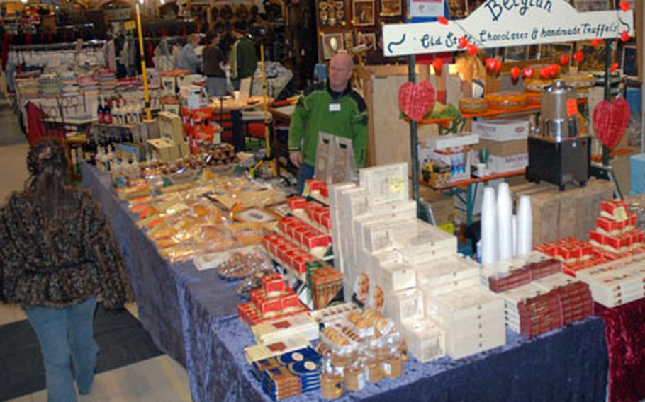 More than 40 vendors from all over Europe have set up booths for the annual "Bazaar With Heart" at Warner Barracks in Bamberg, Germany, which is open through Sunday. Military ID card holders can find deals on everthing from Belgian chocolates to English bone china to Black Forest cuckoo clocks.