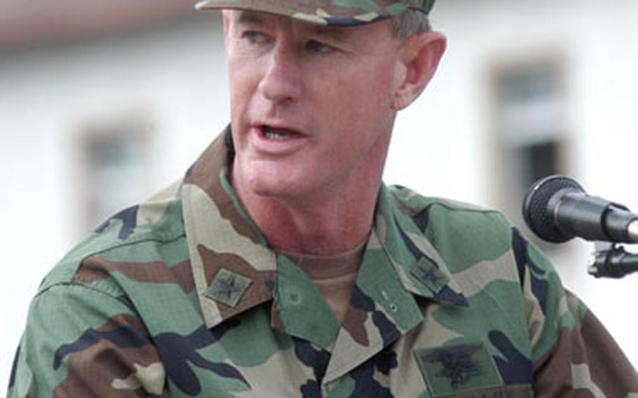 Rear Adm. William H. McRaven, has been named commander of the newly formed NATO Special Operations Coordination Center, which will be based in Stuttgart, Germany. In June, McRaven took over as commander of the U.S. Special Operations Command Europe.