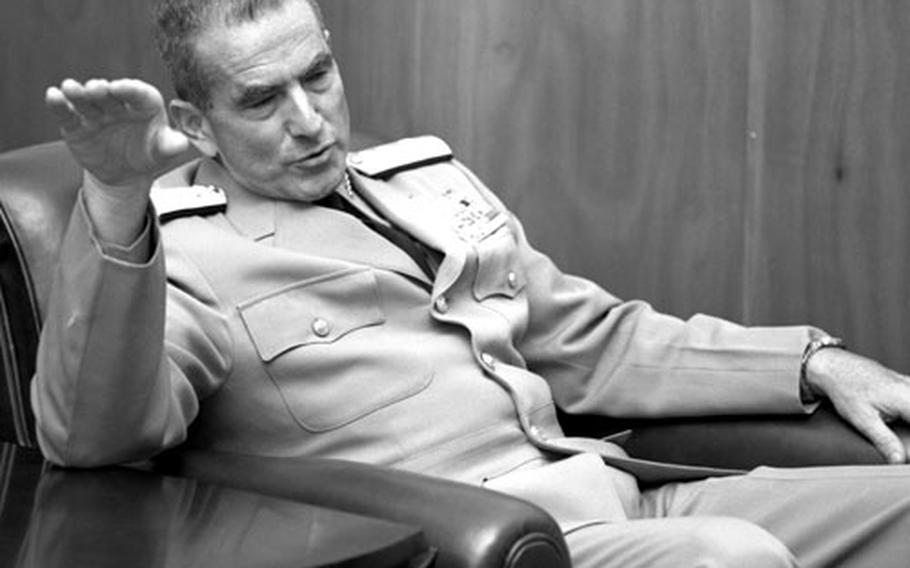 Incoming Chief of Naval Operations Adm. Elmo R. Zumwalt, Jr. visits Stuttgart, Germany, in May, 1970.