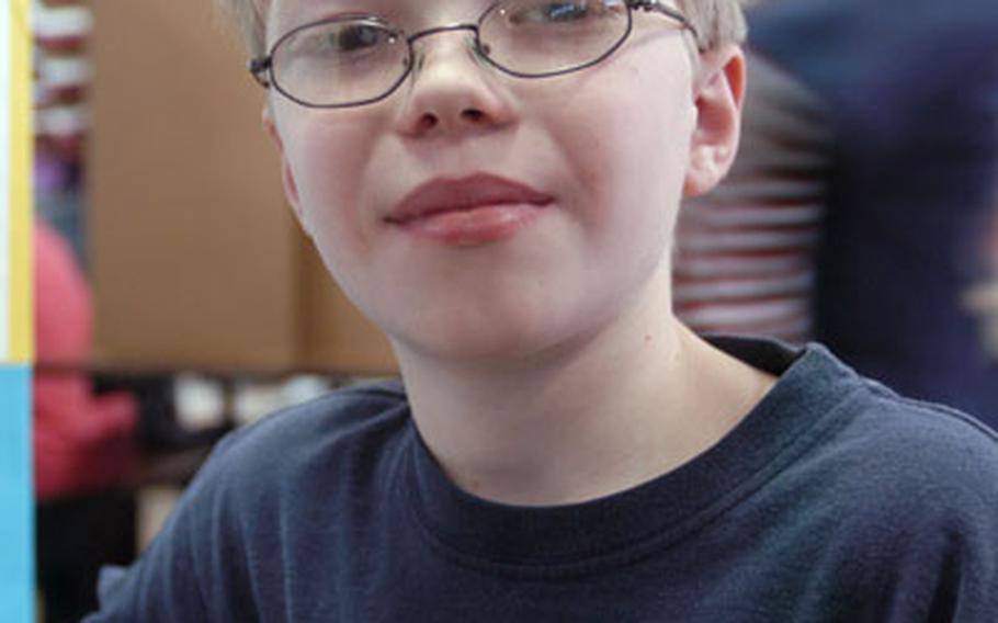 Nathan Cox, 10, is a fourth-grade pupil at Aukamm Elementary in Wiesbaden, Germany, and an aspiring naturalist.