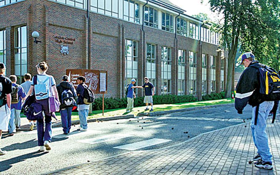 London Central High School at RAF Daws Hill at High Wycomb, England.