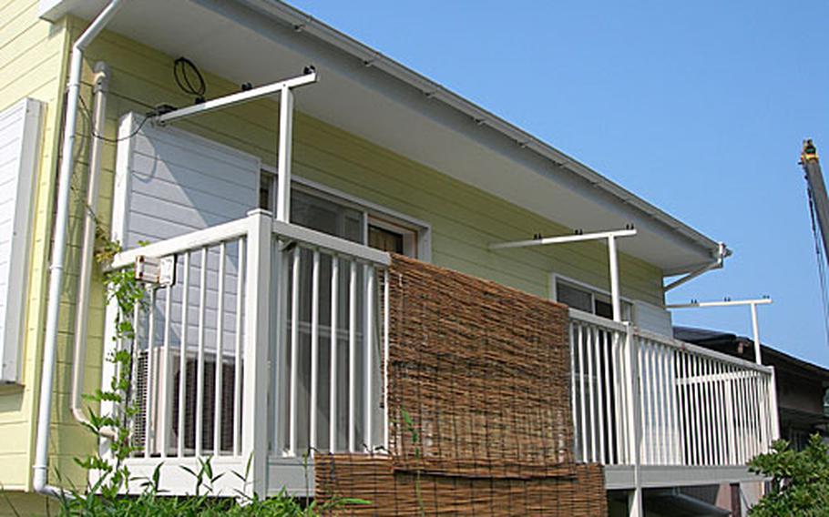 Pictured is the apartment where a USS Gary sailor allegedly stabbed a 16-year-old Japanese girl and a 26-year-old Japanese woman, near Mabori Kaigan station, Japan.
