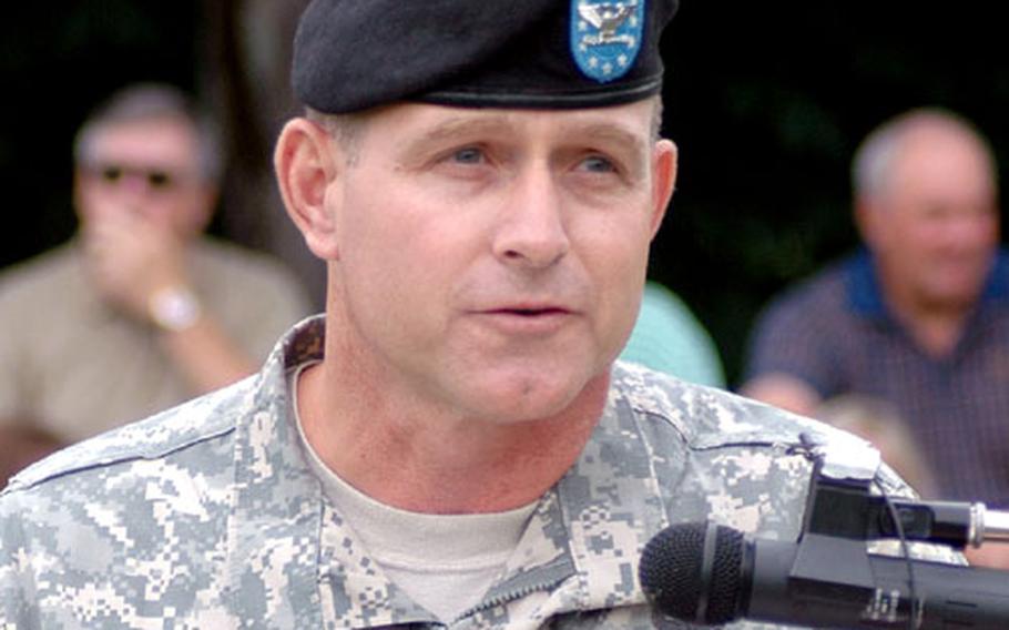 Col. Robert J. Ulses took command of U.S. Army Garrison Heidelberg in a ceremony Wednesday in Heidelberg's Patrick Henry Village.