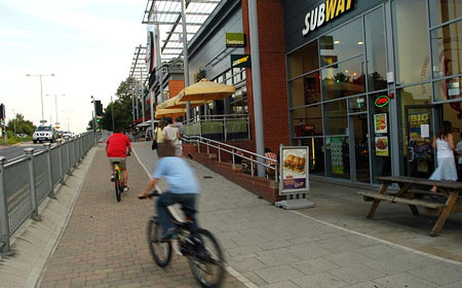 For the cheaper types, there's also a Subway and KFC at the opposite end of the plaza.