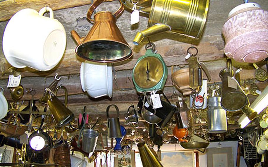 No space goes unused in the Risby Barn Antique Centre.
