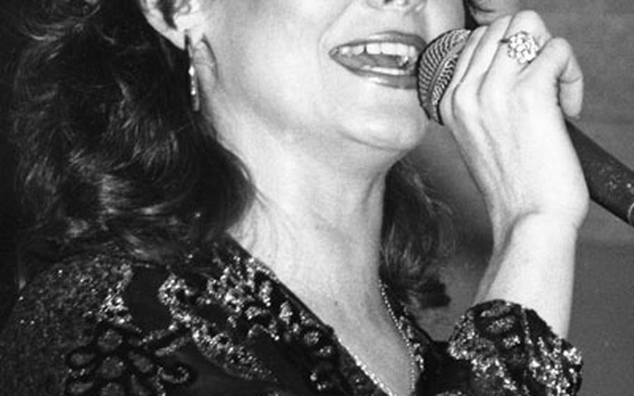 Jeannie C. Riley at the Rainbow Club in Darmstadt, West Germany, in 1983.