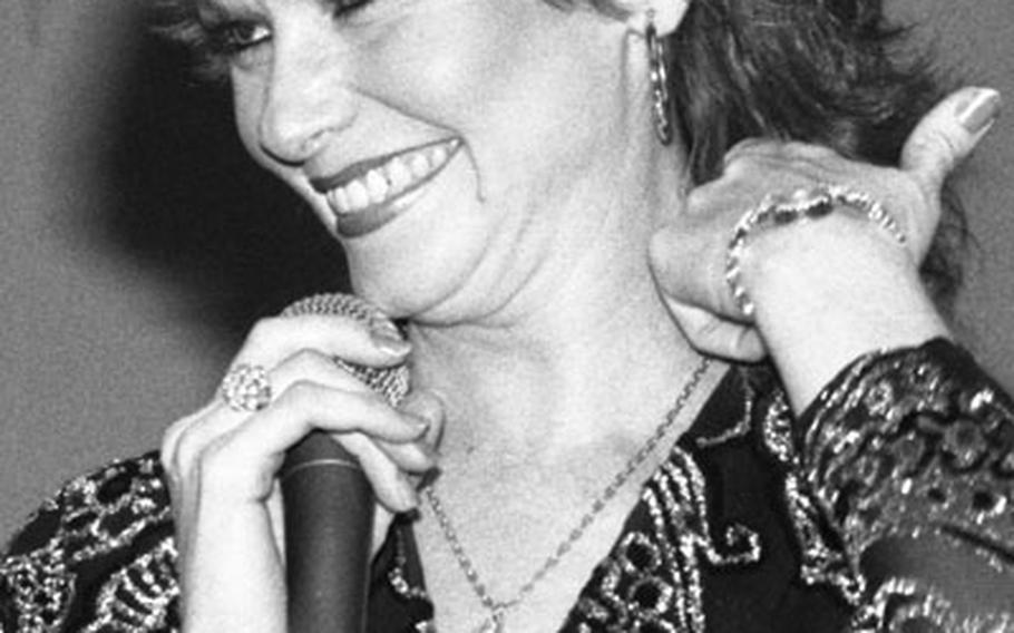 Jeannie C. Riley at the Rainbow Club in Darmstadt, West Germany, in 1983.