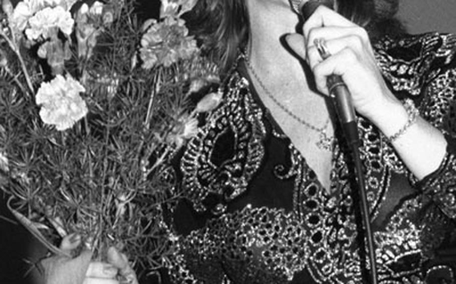 Jeannie C. Riley at the Rainbow Club in Darmstadt, West Germany, in 1983.