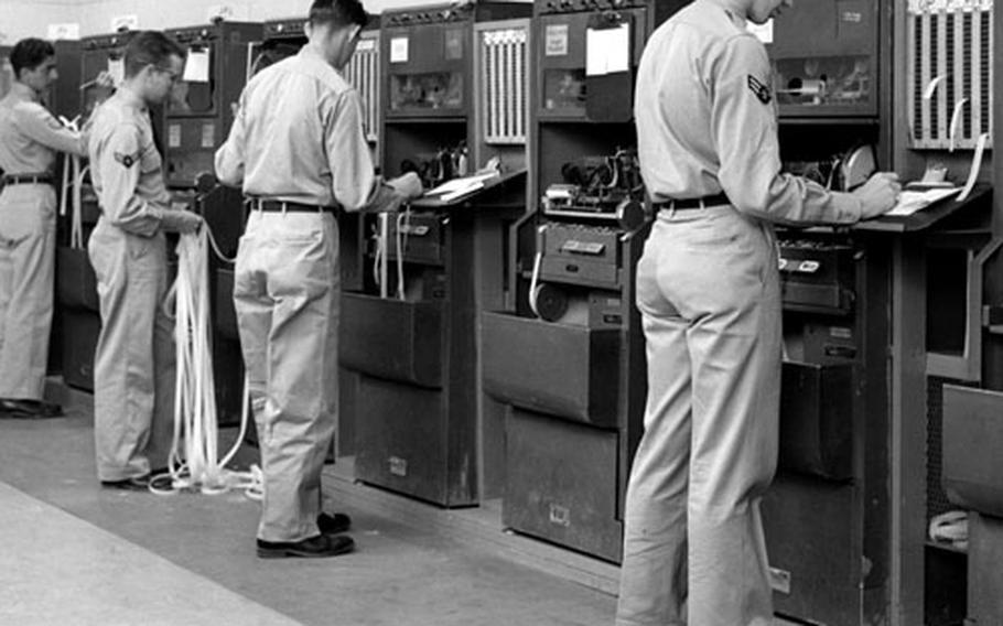 The 1807th AACS Wing at Wheelus Field, Libya, in 1953.