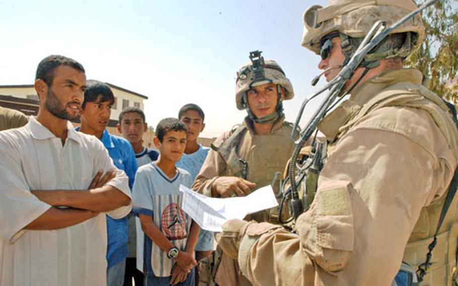 A plan to pass out school supplies was foiled this week when the school wasn’t open, but members of 3rd Battalion, 3rd Marines received a list of needed items upon their visit.