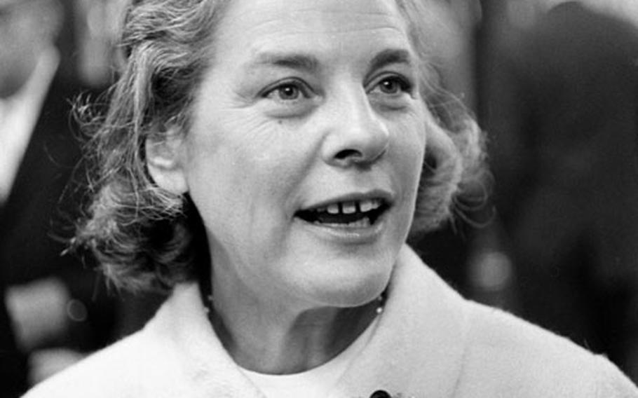 Mary McCarthy, on a visit to Germany in October, 1965.