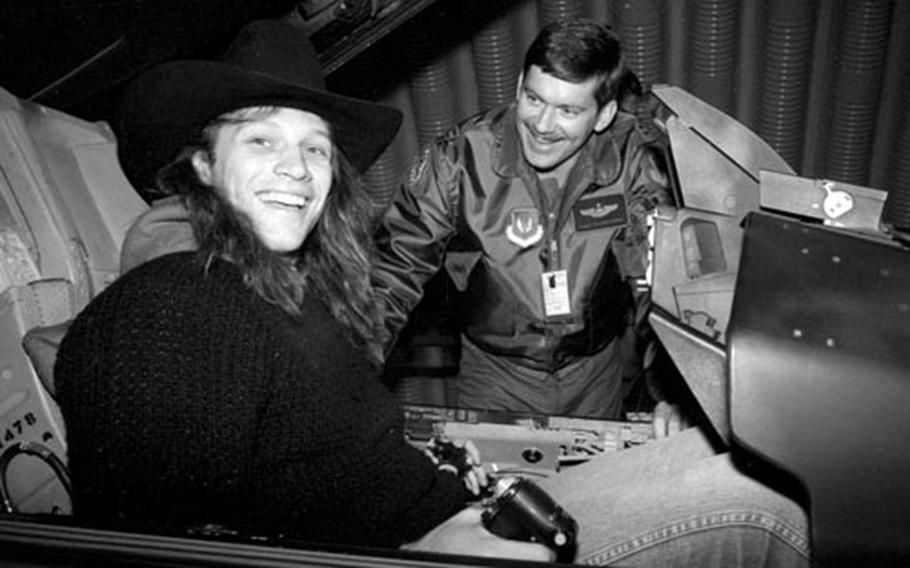 Jon Bon Jovi at Ramstein Air Base in November, 1988.