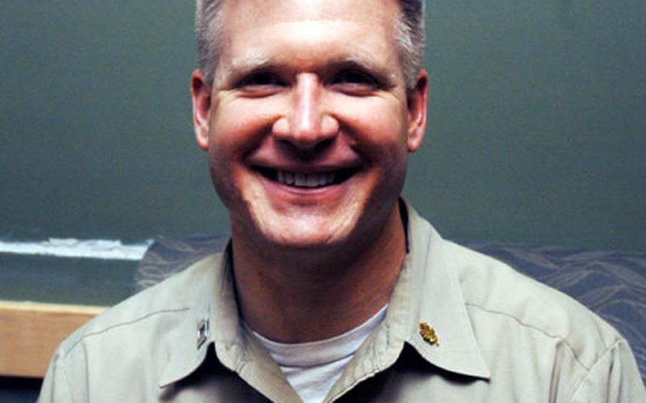 Lt. Justin D’Arienzo is the at-sea psychologist for the USS Kitty Hawk Strike Group.