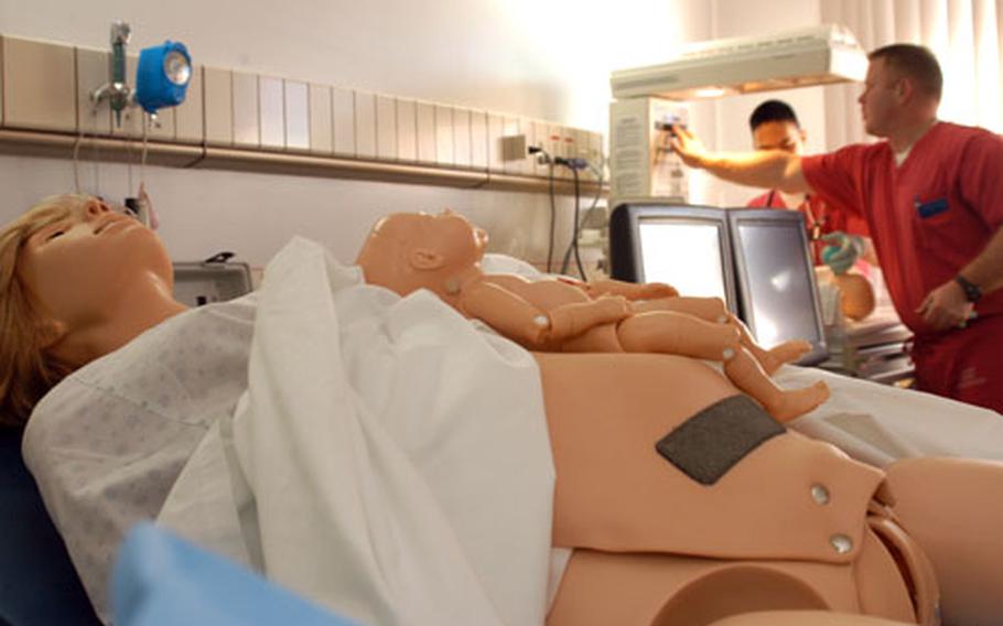 U.S. Naval Hospital Yokosuka recently purchased a Noelle system to train the staff in the labor and delivery ward. Noelle is a computerized system that mimics birth, from the first contraction forward.