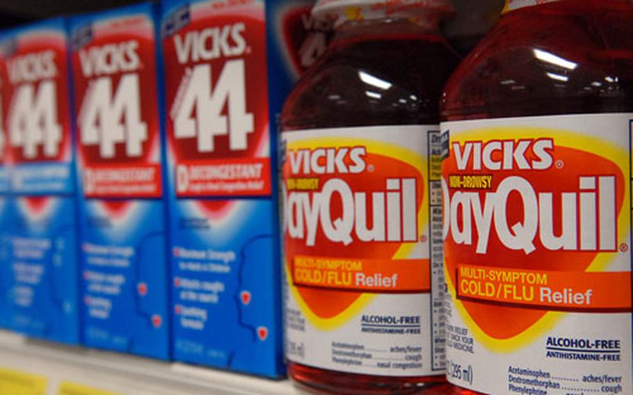 Recent teen abuse of over-the-counter cold and cough medications has some U.S. military communities in Germany worried. The Defense Commissary Agency and the Army and Air Force Exchange Service restricts sales to teens of some products at their stores.