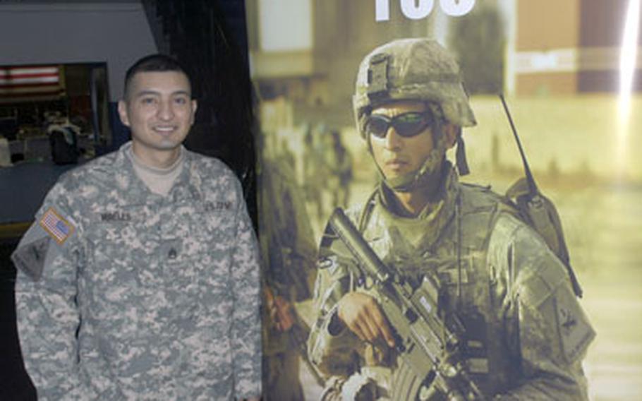 Staff Sgt. Francisco Mireles of the 1st Battalion, 6th Infantry Regiment is the current face for the Armed Services Blood Program.
