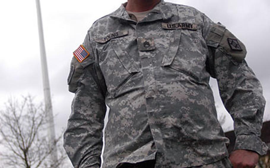 Eight years ago, Army Staff Sgt. Ken Young, now with the 502nd Engineer Company, helped move and erect the weighty flagpole from Downs Barracks in Fulda, Germany, to its present spot at Pioneer Casern in Hanau. But with the military community in Hanau closing later this year, the future of the Cold War relic is up in the air.