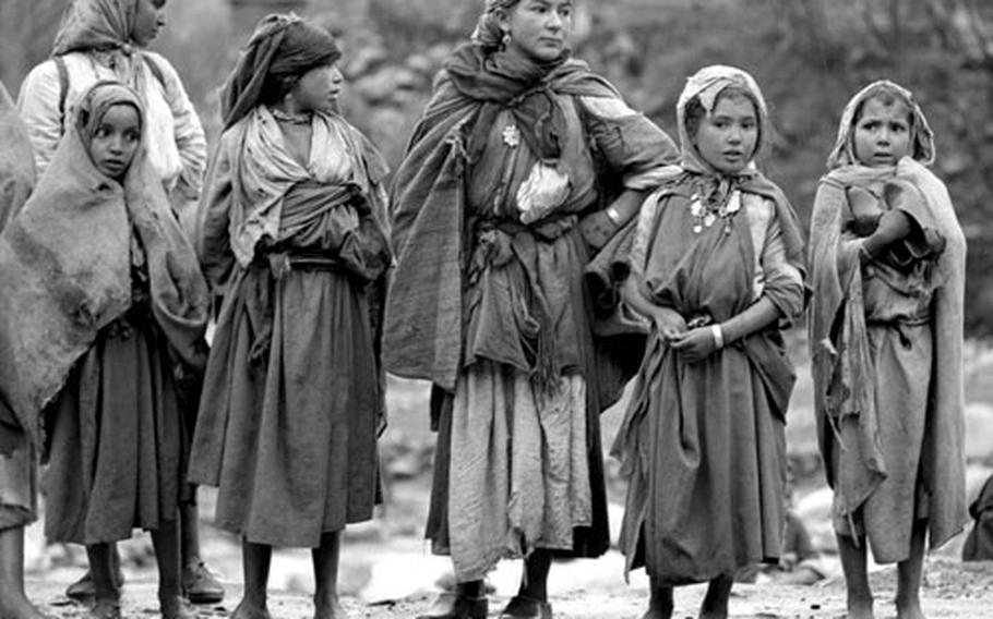 A Berber welcoming committee awaits Lucy Ann Bent&#39;s arrival.