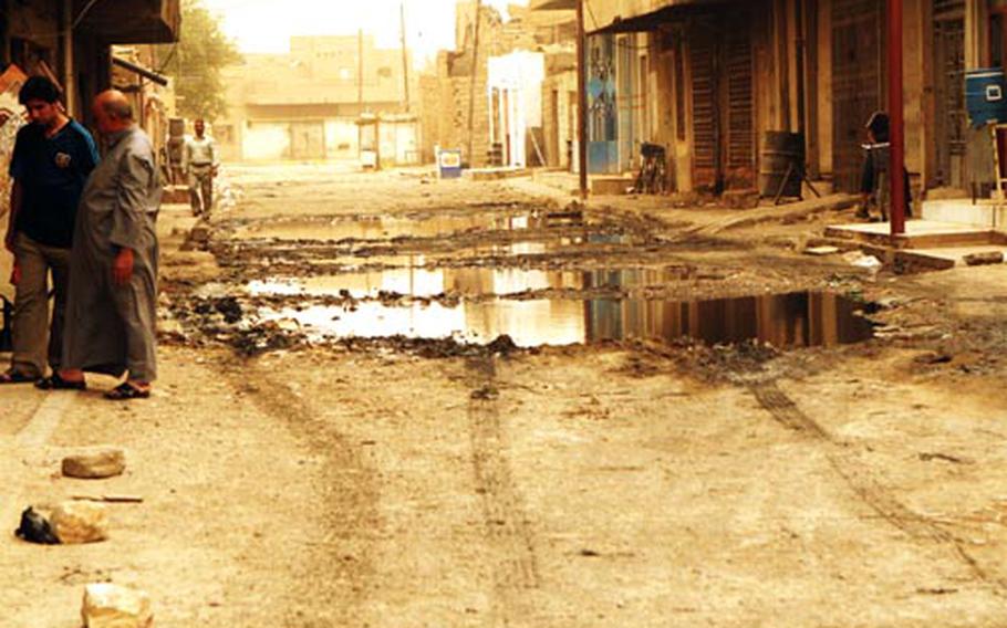 With security improvements in Ramadi largely cemented, U.S. officials are focusing attention on improving services such as trash pick-up.