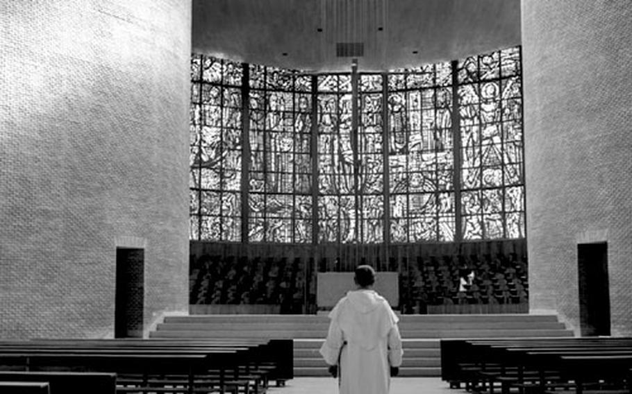 Father Santos Galinda at the Church of St. Peter the Martyr in Spain.