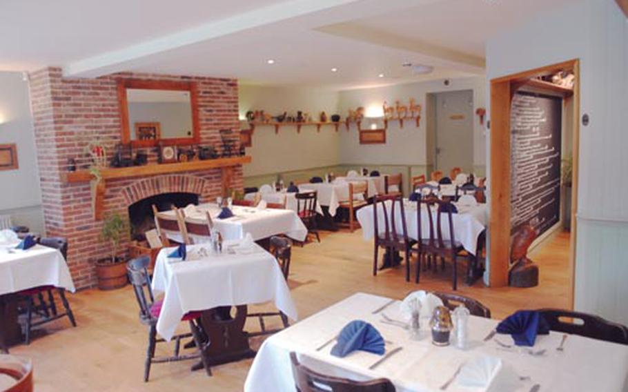 The Plough Inn in Icklingham offers sophisticated dining and a wide-ranging menu.