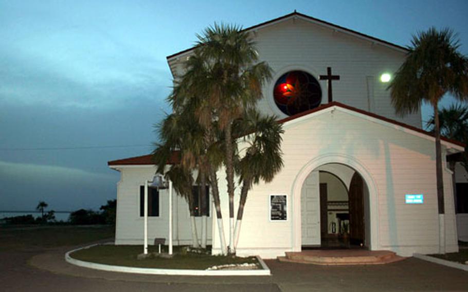 A non-denominational chapel at Guantanamo hosts about 15 different religious services weekly.