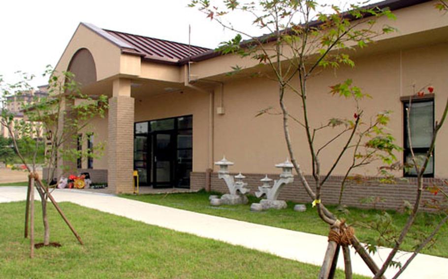 At Osan Air Base in South Korea, the newly built McPherson Community Center awaits its grand opening July 9.