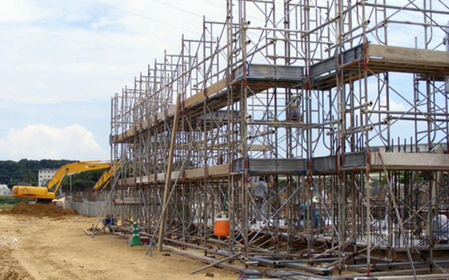 Constructon is in full swing on a new consolidated club on Camp Foster. The new facility will replace the Globe and Anchor Enlisted Club and Chesty's NCO Club.