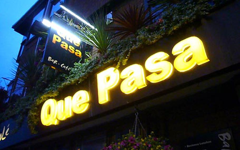 Outside Que Pasa, a Latin-themed bar and restaurant in Oxford.