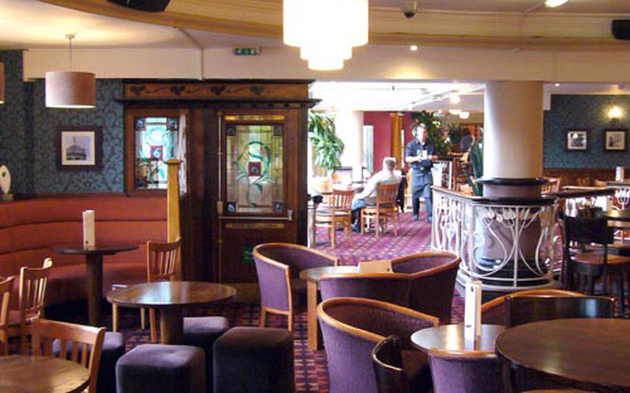 Inside Henry's, a narrow bar and restaurant along the River Cam in Cambridge.
