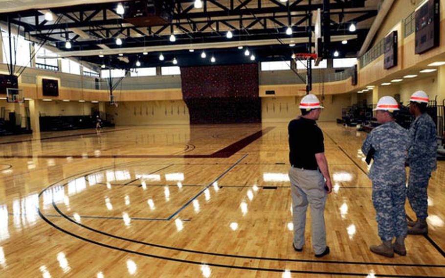 The new $18.9 million Humphreys Community Fitness Center, also known as the “Supergym,” will open Oct. 10 at Camp Humphreys in South Korea.