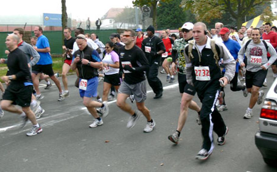 Runners start the 2007 Frankenstein Castle Run, which was expected to be the last in a series that began 30 years earlier. However, two German running club — with advice from the last U.S. military unit remaining in the Darmstadt area — have resurrected the race for another run on Halloween.