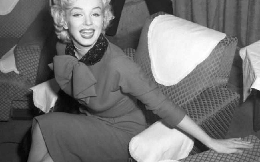 Marilyn Monroe at Tokyo's Imperial Hotel in February, 1954.