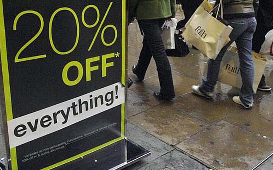 London is a popular destination for bargain hunters.