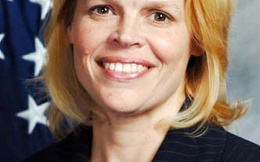 Lisa Arroyo, named next year’s teacher of the year for the Isles District, which includes schools in England and parts of Germany, Belgium and Bahrain.