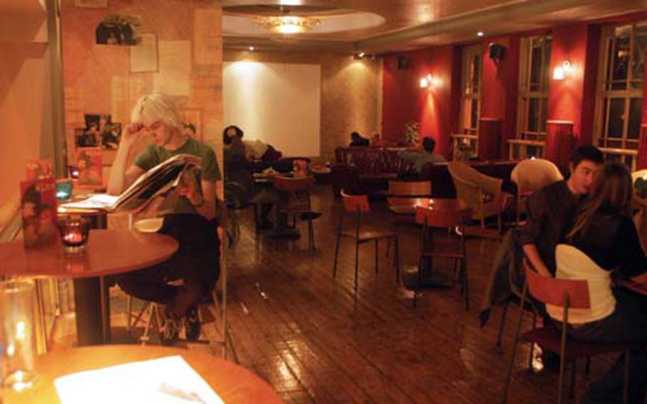 The cafe is a relaxed setting to grab a drink or a light bite before or after a film.