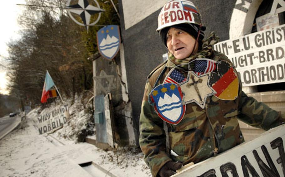 "American soldiers are my life," says Franz Jansen. "We have peace and freedom because of American soldiers."