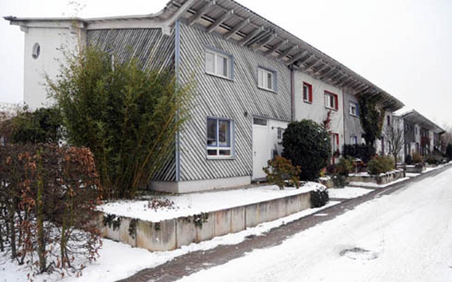 A passive energy house in Darmstadt, Germany. The Army plans to build similar energy-saving houses in a new housing area to be built for U.S. Army Garrison Ansbach.