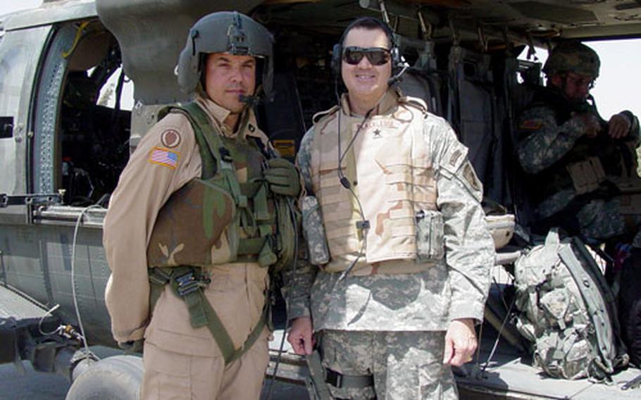 Maj. Gen. David Blackledge, right, is among the first of senior leaders to publicly talk about his post-combat issues in an effort to encourage other soldiers to do likewise. Blackledge suffered serious back injuries on one Iraq deployment when his vehicle flipped several times after the driver tried to evade an ambush. He was also injured in the 2005 suicide bombings of three Amman, Jordan hotels. As a result, he experienced not only chronic physical pain but psychological issues as well: frequent mental replays of the ambush, mood swings, nightmares that left him drenched in sweat. "We&#39;re not as invulnerable as we think we are," he said.